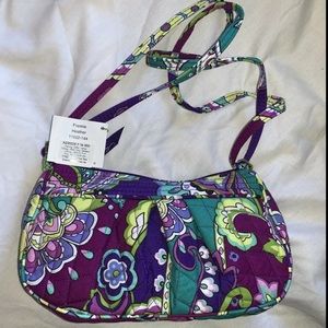 Vera Bradley small Purple and green crossbody bag